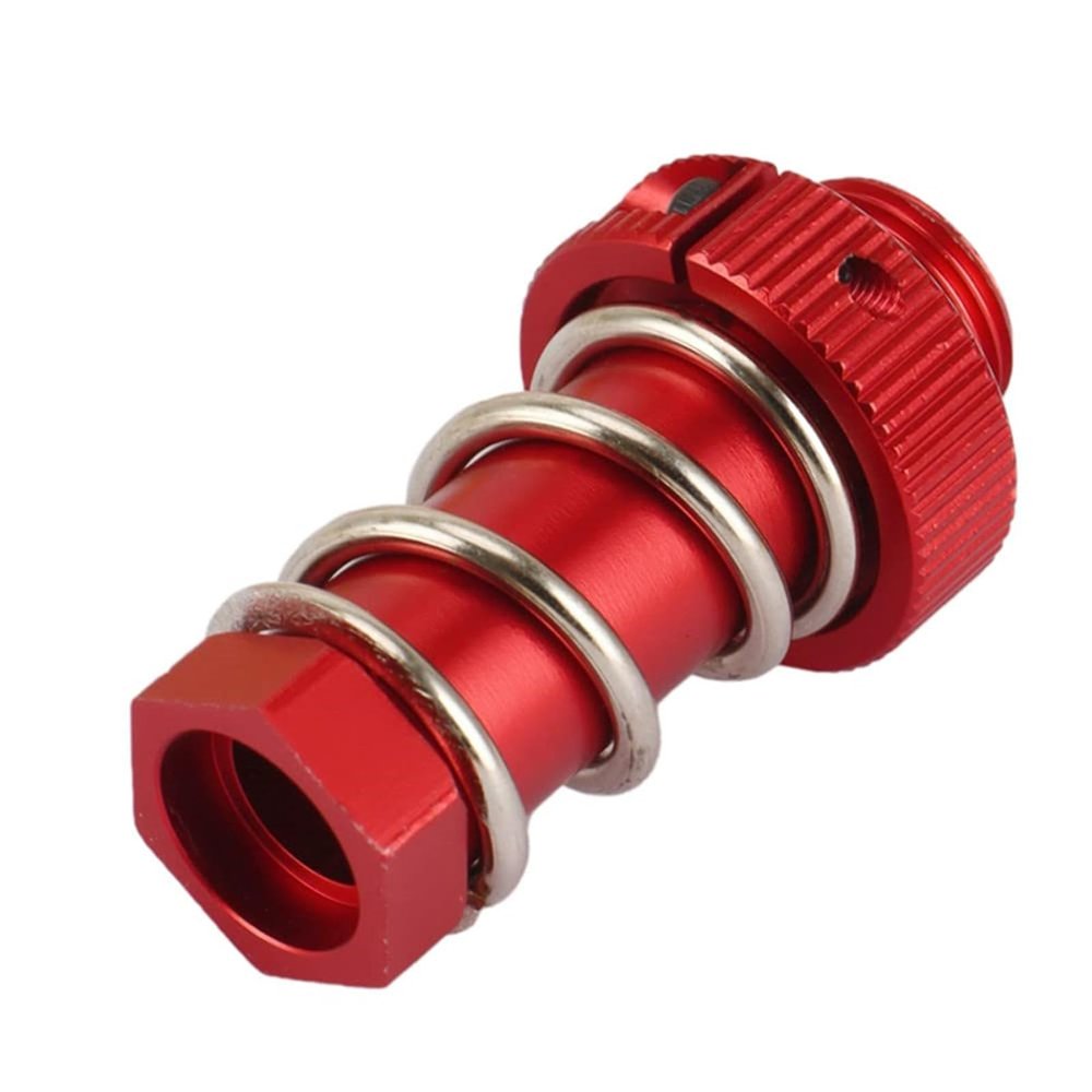 Aluminum Servo Saver Tube with Clamping Nut for Arrma 1/8 Kraton 6s Senton Talion Typhon 1/7 Infraction Mojave Upgrades Parts(Red)