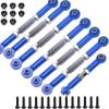 Aluminum Turnbuckles Camber Link Rod Ends Sets for 1/10 Slash 2WD 4X4/Hoss 2WD 4X4/Rustler 2WD 4X4/Stampede 2WD 4X4 Upgrade Parts RC Truck 7pcs/Set(Navy Blue) view 1
