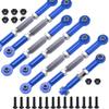 Aluminum Turnbuckles Camber Link Rod Ends Sets for 1/10 Slash 2WD 4X4/Hoss 2WD 4X4/Rustler 2WD 4X4/Stampede 2WD 4X4 Upgrade Parts RC Truck 7pcs/Set(Navy Blue) view 2