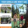 Hyponix Ninja Obstacle Course for Kids  2 x 60 ft Slacklines with 13 Weatherproof Obstacles  Monkey Net, Ratchet-Tight Tech, Supports 880 lbs  Climbing & Swinging Backyard Fun view 3