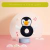 Doindute Baby Penguin Soft Rattle Toy, Penguin Plush Infant Shaker Rattle Easy-Grasp Stuffed Animal Toy, Gifts for Newborns Babies Toddlers Boys Girls, Black&White, 5 Inches view 3