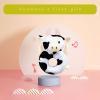 Doindute Baby Cow Soft Rattle Toy, Dairy Cattle Plush Infant Shaker Rattle Easy-Grasp Stuffed Animal Toy, Gifts for Newborns Babies Toddlers Boys Girls, Pink Horns, 6 Inches view 3