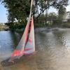 SOWOFA Remote Control Sailboat Model Huge for Adult Teens Fall Water Recreation Sailboat Model 84 Inch (213cm) Pre-Assembled Sail Accessory Kit 2.4G RC Wind Driven view 3