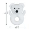 Doindute Baby Polar Bear Soft Rattle Toy, Polar Bear Plush Infant Shaker Rattle Easy-Grasp Stuffed Animal Toy, Gifts for Newborns Babies Toddlers Boys Girls, White, 5 Inches view 2