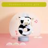 Doindute Baby Cow Soft Rattle Toy, Dairy Cattle Plush Infant Shaker Rattle Easy-Grasp Stuffed Animal Toy, Gifts for Newborns Babies Toddlers Boys Girls, Blue Horns, 6 Inches view 3