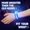 KIRALUMI 8 PCS LED Glow Bracelets, Light Up Wristbands - Halloween Glow in The Dark Party Bracelets Favors Supplies for Christmas, Concerts, Festivals, Game Prizes, Sports, Rave AccessoriesBlue view 3