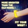 KIRALUMI 8 PCS LED Glow Bracelets, Light Up Wristbands - Halloween Glow in The Dark Party Bracelets Favors Supplies for Christmas, Concerts, Festivals, Game Prizes, Sports, Rave AccessoriesYellow view 2