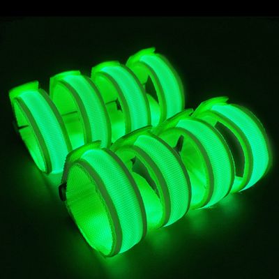 KIRALUMI 8 PCS LED Glow Bracelets, Light Up Wristbands - Halloween Glow in The Dark Party Bracelets Favors Supplies for Christmas, Concerts, Festivals, Game Prizes, Sports, Rave AccessoriesGreen