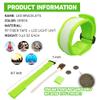 KIRALUMI 8 PCS LED Glow Bracelets, Light Up Wristbands - Halloween Glow in The Dark Party Bracelets Favors Supplies for Christmas, Concerts, Festivals, Game Prizes, Sports, Rave AccessoriesGreen view 3