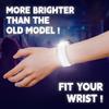 KIRALUMI 8 PCS LED Glow Bracelets, Light Up Wristbands - Halloween Glow in The Dark Party Bracelets Favors Supplies for Christmas, Concerts, Festivals, Game Prizes, Sports, Rave AccessoriesWhite view 3
