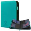 Card Guardian - 4 Pocket Premium Binder for 160 Cards (Teal) | Zipper Closure and Side Loaded Pockets | Compatible with Trading & Sports Cards including Magic the Gathering, Yugioh, Baseball Cards view 1