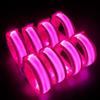 KIRALUMI 8 PCS LED Glow Bracelets, Light Up Wristbands - Halloween Glow in The Dark Party Bracelets Favors Supplies for Christmas, Concerts, Festivals, Game Prizes, Sports, Rave AccessoriesPink view 1