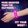 KIRALUMI 8 PCS LED Glow Bracelets, Light Up Wristbands - Halloween Glow in The Dark Party Bracelets Favors Supplies for Christmas, Concerts, Festivals, Game Prizes, Sports, Rave AccessoriesPink view 2