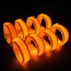 KIRALUMI 8 PCS LED Glow Bracelets, Light Up Wristbands - Halloween Glow in The Dark Party Bracelets Favors Supplies for Christmas, Concerts, Festivals, Game Prizes, Sports, Rave AccessoriesOrange view 1