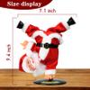 Gfilay Inverted Rotating Dancing and Singing Santa Claus Plush Toy,Electric Santa Animated Christmas Decorations for Kids view 2