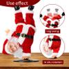Gfilay Inverted Rotating Dancing and Singing Santa Claus Plush Toy,Electric Santa Animated Christmas Decorations for Kids view 3