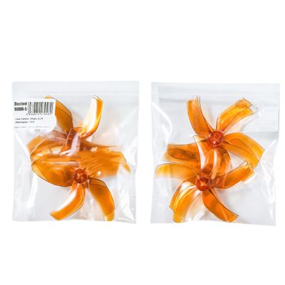 KEYESMINER Drone Accessories for Gemfan D90 Ducted 90mm-5 5-Blade PC Propeller for FPV Racing Freestyle 3.5inch Cinewhoop Ducted Drones Replacement DIY Parts Replaceable (Color : 4Pairs 1.5mm Whisky)