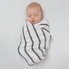 SwaddleDesigns Cotton Muslin Swaddle Blankets for Baby Boy & Baby Girl, Neutral Receiving Blankets for Newborn, Baby Registry & Gift, 46 x 46 inches, Gold & Black Pearl with Gold Shimmer, Set of 3 view 3