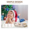 NUOBESTY Christmas Wooden Train Ornament: 4-Section Festive Desktop Decoration with Snowman, Bear, House, Mini Holiday Train Set for Indoor Decor, Xmas Party, Mantel, Tabletop view 3