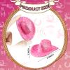 Sotiff 12 Pcs Mini Western Cowboy Hat Small Disco Hat Miniature Cute Cap for Party Drinks Cupcake Toppers(Glitter Pink) view 3