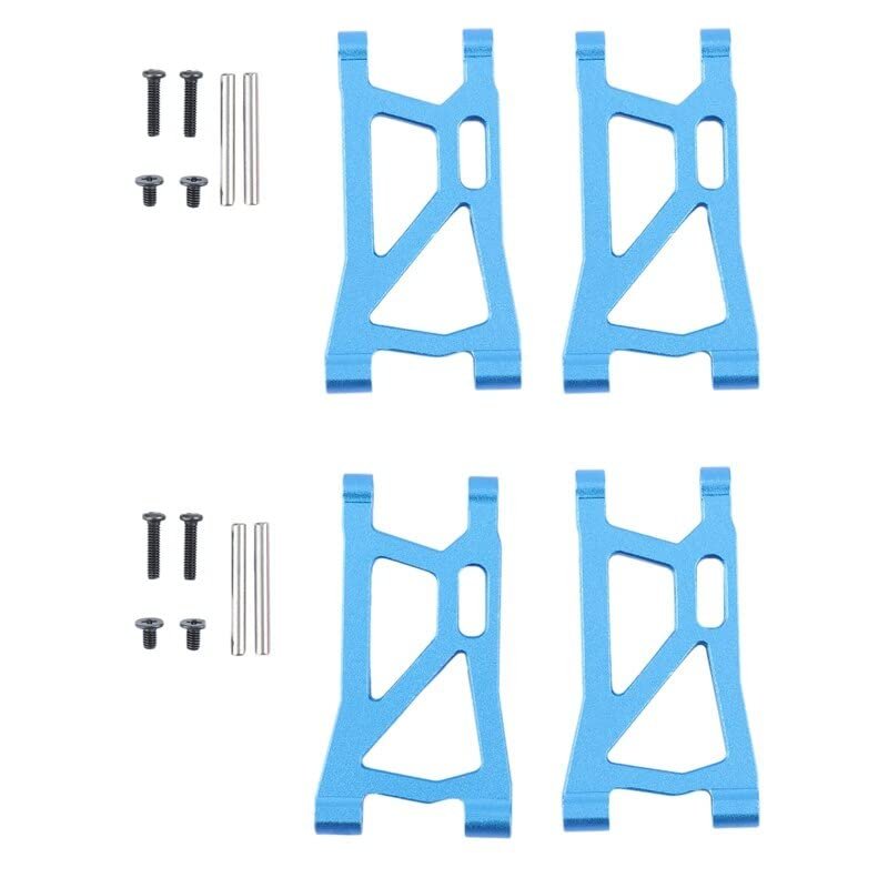 4Pcs Metal Front and Rear Suspension Arm for Remo Hobby Smax 1621 1625 1631 1635 1651 1655 1/16 RC Car Upgrade Parts ( Color : Blue )