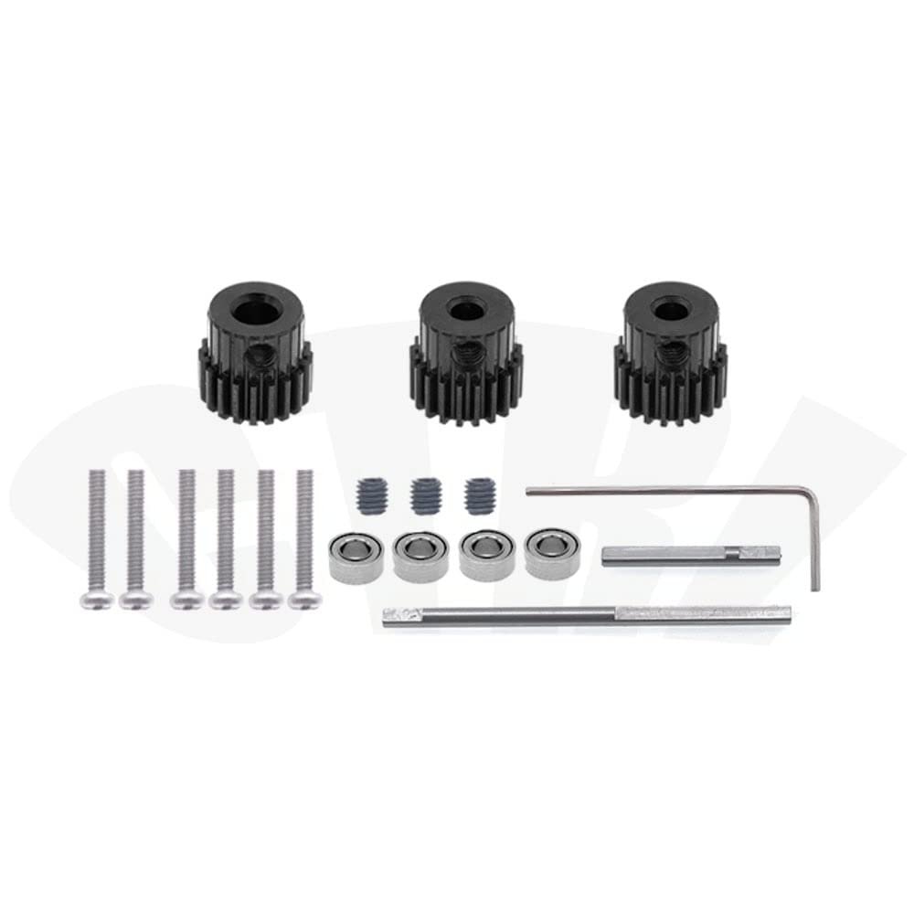 370 Motor Metal Gearbox Gear Housing for WPL 1/16 B14 B16 B24 B36 C14 C24 C34 MN90 MN91 MN45 MN99 RC Car DIY Upgrade Parts ( Color : Gear )