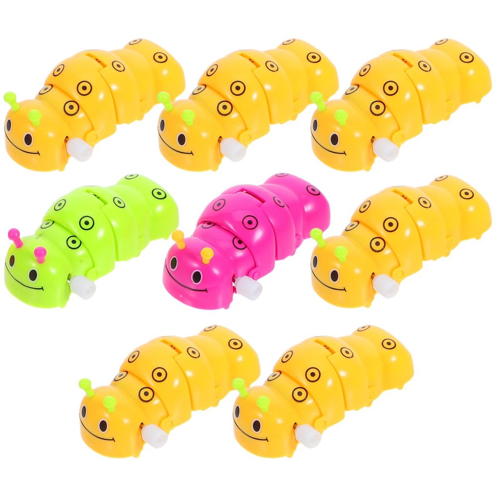 ibasenice Wind-up Caterpillar Toys for Kids 3.34 Inch Educational Plaything Enhancing Coordination and Parent-Child Interaction