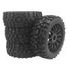 4Pc RC Buggy Wheels and Tyres with Hex 17mm Wheels Rims 1/8 Scale Off-Road Car for 1:8 RC On-Road Buggy Car ( Color : Black ) view 1