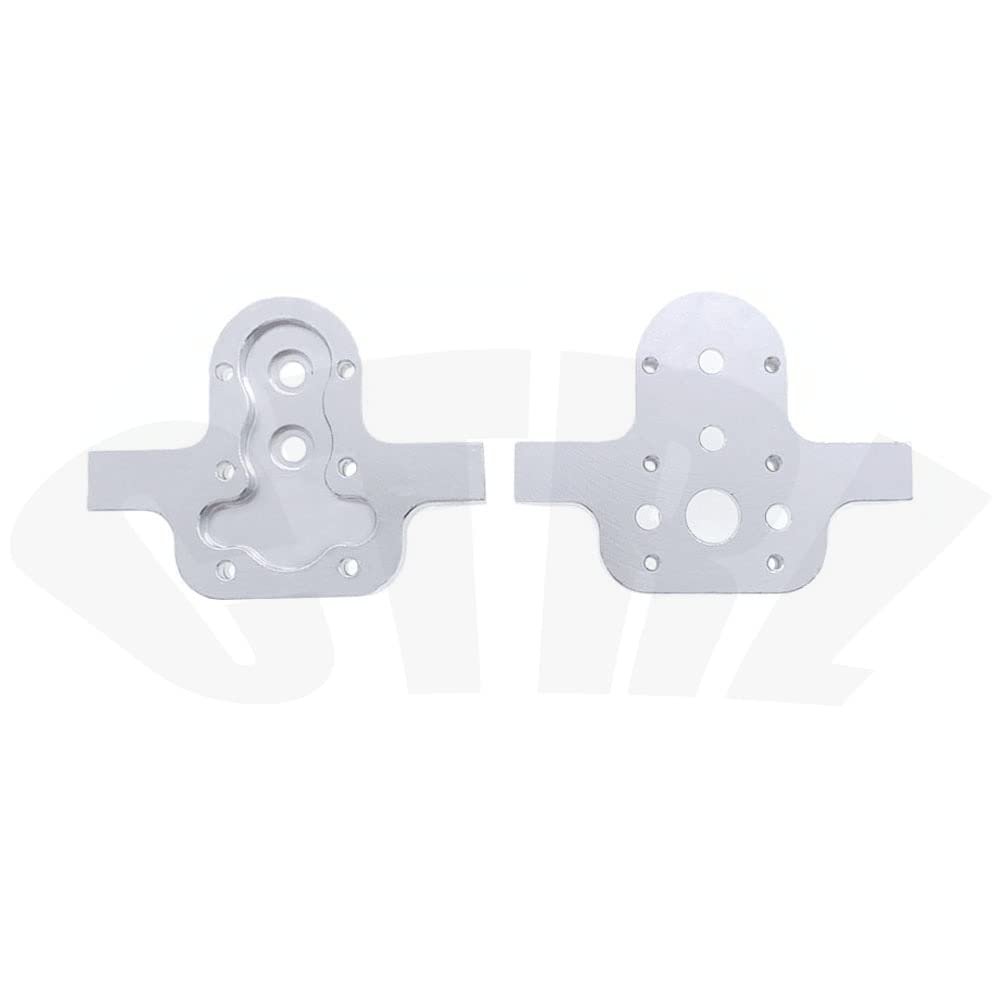 370 Motor Metal Gearbox Gear Housing for WPL 1/16 B14 B16 B24 B36 C14 C24 C34 MN90 MN91 MN45 MN99 RC Car DIY Upgrade Parts ( Color : Shell Silver )
