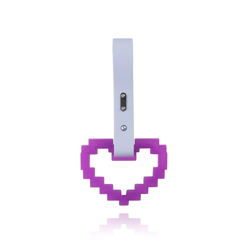 JDM TSURIKAWA Purple Glow in the Dark Masic Heart Ring Subway Train Bus Handle Strap Charm Drift