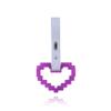 JDM TSURIKAWA Purple Glow in the Dark Masic Heart Ring Subway Train Bus Handle Strap Charm Drift view 1