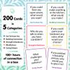 200 Safe, Trauma-Informed Conversation Starter Cards for Stronger Families - Build Support, Trust and Connection While Promoting A Sense of Safety - Parents Adults Children's Therapy Icebreaker Game view 3