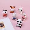 ikasus Cute Cow Toy Car Ornaments,Lovely Cow Car Dashboard Decorations Car Doll Desktop Toy Dolls,Car Interior Accessories,Perfect for Dashboard, Home, Kitchen, Office Decoration view 3