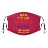 1-100 Pcs Custom Kids Reusable Breathable Face Mask Mouth Cloth Fabric Washable Comfortable for Sports Outdoor Party Fuchsia view 1