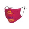 1-100 Pcs Custom Kids Reusable Breathable Face Mask Mouth Cloth Fabric Washable Comfortable for Sports Outdoor Party Fuchsia view 2