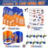 Sureio Dart Battle Party Supplies Include Wars Party Goody Treat Bags Dart Silicone Rubber Bracelet Wristbands Keychain Temporary Tattoos for Battle Birthday Favors(576 Pcs) view 2