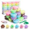 YasTant Slime Kit for Girls and Boys, Safe and Fluffy Slime for Kids, Stress Relief Kids Slime Kits for Toddlers, Stretchy Butter Slime Pack of 24 view 1