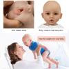 SUAISKR 18 Inch Soft Realistic Silicone Newborn Baby Dolls Not Vinyl Lifelike Cute Full Silicone Body Doll with Skeleton (Ivory, Girl Close Eyes) view 4