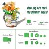MEIEST Mini Building Blocks Watering Pot Bonsai Plant Model Set,Creative DIY Simulation Particle Flower Succulent Botanical Collection Construction Building Bricks Toy,Home Decor view 3
