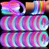 CLRBEATTY 80 Pack LED Bracelets,6 Color Glow Bracelet Glow in The Dark Bracelets,Flashing Light Up Bracelet for Adults,Glow Stick Bracelet for Concerts Festivals Carnival Rave Neon Party Supplies view 1