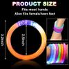 CLRBEATTY 80 Pack LED Bracelets,6 Color Glow Bracelet Glow in The Dark Bracelets,Flashing Light Up Bracelet for Adults,Glow Stick Bracelet for Concerts Festivals Carnival Rave Neon Party Supplies view 3