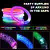 CLRBEATTY 80 Pack LED Bracelets,6 Color Glow Bracelet Glow in The Dark Bracelets,Flashing Light Up Bracelet for Adults,Glow Stick Bracelet for Concerts Festivals Carnival Rave Neon Party Supplies view 4