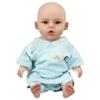 SUAISKR 18 Inch Soft Realistic Silicone Newborn Baby Dolls Not Vinyl Lifelike Cute Full Silicone Body Doll with Skeleton (Ivory, boy Open Eyes) view 1