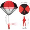 Sratte 12 Pieces Parachute Toy Hand Throw Flying Toys Parachute Men Toy Parachute Figures for Christmas Outdoor Landing Gifts, No Battery Nor Assembly Required (Simple Style) view 2