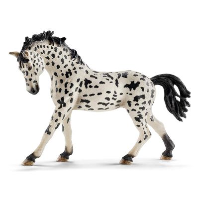 Kumprohu Horse Toy Figures, 5 Inches Denmark Knabstrupper Mare Toy, Realistic Pony Figurine, Farm Life Horse Club Figurine for Educational Purposes, Awareness, Party Favors for Girls Boys