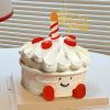 12Pcs Acrylic Happy Birthday Cake Toppers,Gold Double-Sided Cake Topper Cake Decoration for Birthday Party Cake Desserts view 2