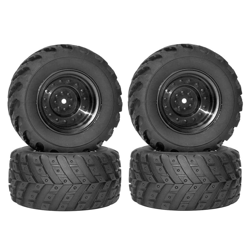 1Set Black Rubber Tire Tyre Wheel for HBX HAIBOXING 901 901A 903 903A 905 905A 1/12 RC Car Parts