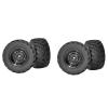 1Set Black Rubber Tire Tyre Wheel for HBX HAIBOXING 901 901A 903 903A 905 905A 1/12 RC Car Parts view 3