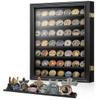 DecoWoodo 7 Rows Challenge Coin Display Case & 12 Rows Challenge Coin Display Stand view 2