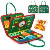 Hooku Busy Board for 1 Year Old, Montessori Sensory Toys for Toddlers 1-3, Fine Motor Travel Toys, Toddler Learning Activities, Birthday Gifts for Baby Boy Girl view 1